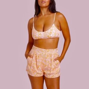 NWT Volcom Women's Coco Ho High Waisted Beach Short - Medium